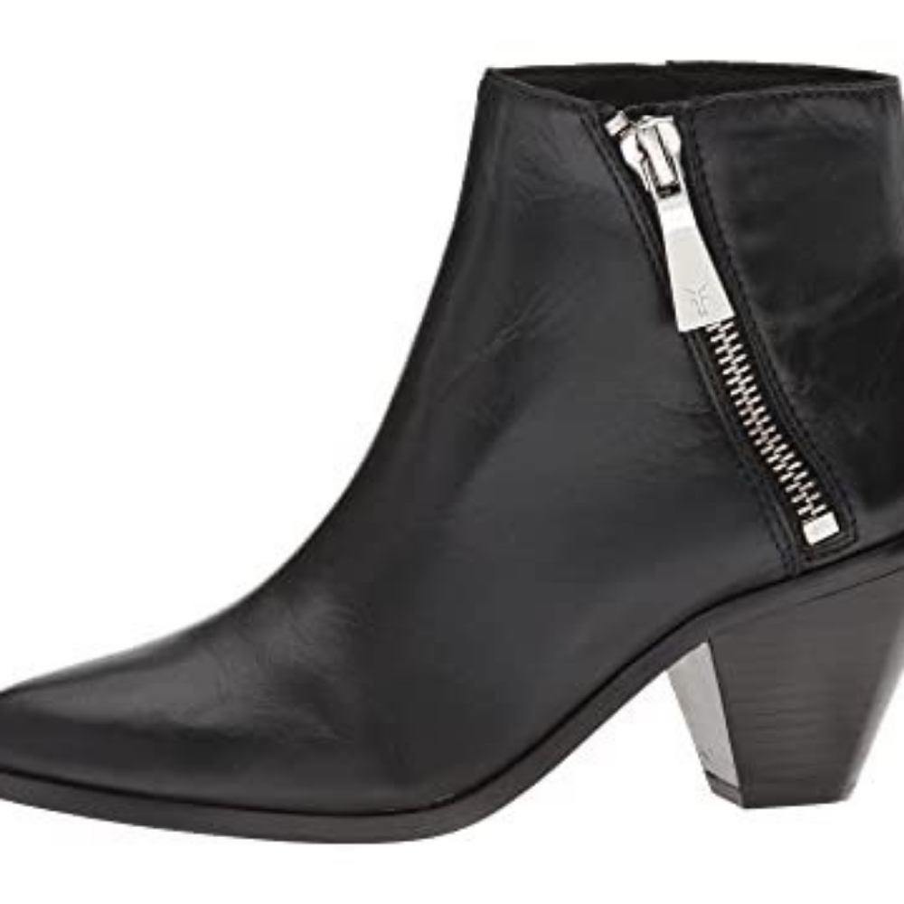 Frye Lila Zip Short Black Boots Sz 9.5 NEW